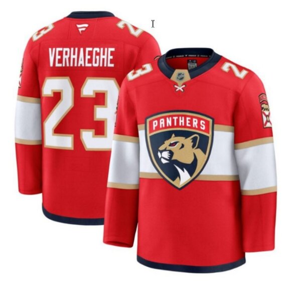 Mens Carter Verhaeghe Red Stitched Jersey - Picture 1 of 1